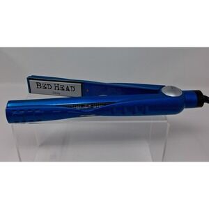 TIGI Bed Head BH200 Hair Straightener Blue Ceramic Flat Iron 400F Adjust Heat